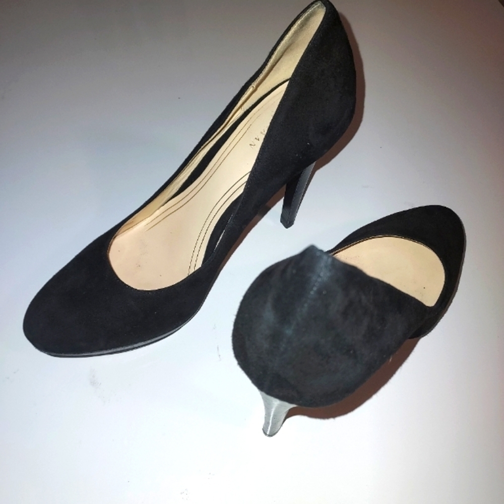 Cole HAAN x Nike Air Black Suede Leather Pump Heels